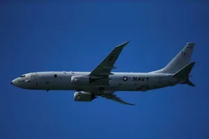 Máy bay do thám P-8 Poseidon của Mỹ. Ảnh: REUTERS