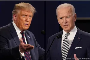 Hai ứng viên Tổng thống Mỹ. Ảnh: AP