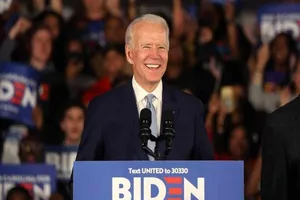 Ứng viên Joe Biden - người đang nắm lợi thế.