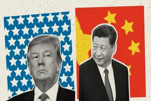 Tổng thống Mỹ Donald Trump (trái) và Chủ tịch Trung Quốc Tập Cận Bình. 