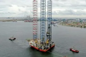 Giàn khoan tự nâng Borr Drilling’s Gunnlod. Ảnh: BORR DRILLING