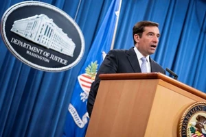 Ông John Demers - Giám đốc Cục An ninh Quốc gia thuộc Bộ Tư pháp Mỹ . Ảnh: REUTERS