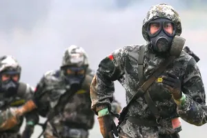 Quân nhân Trung Quốc tại Hội thao quân sự quốc tế 2020 ở Nga. Ảnh: TASS