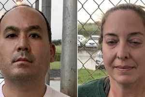 Ông Wesley Moribe (bên trái) và bà Courtney Peterson. Ảnh: CNN