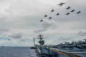 Hải quân Mỹ tại Biển Đông. Ảnh: NEWSCHANNEL5