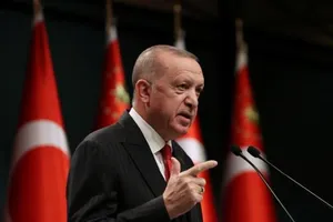 Tổng thống Thổ Nhĩ Kỳ Tayyip Erdogan phát biểu tại một cuộc họp báo sau cuộc họp nội các ở Ankara, ngày 30-11.