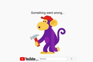 Người dùng truy cập vào trang chủ của Youtube đều nhận được thông báo lỗi. 