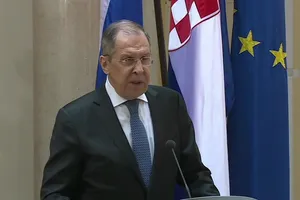 Ngoại trưởng Nga Sergey Lavrov trong cuo