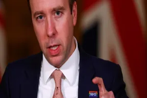 Bộ trưởng Y tế Anh Matt Hancock. Ảnh: REUTERS