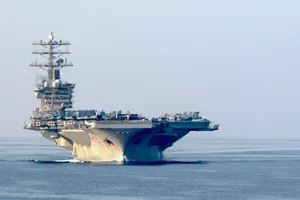 Tàu sân bay USS Nimitz của Mỹ. Ảnh: HẢI QUÂN MỸ