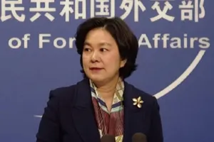 Người phát ngôn Bộ Ngoại giao Trung Quốc Hoa Xuân Doanh. Ảnh: SINA