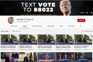 Danh sách các video trên kênh Youtube của ông Donald Trump. Ảnh chụp màn hình YOUTUBE