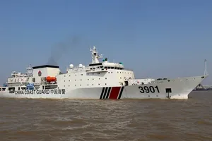 Tàu hải cảnh 3901 của Trung Quốc là tàu hải cảnh lớn nhất thế giới. Ảnh: SCMP