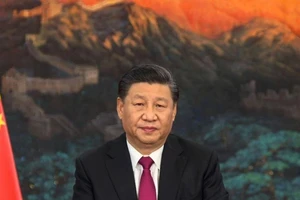 Chủ tịch Trung Quốc Tập Cận Bình phát biểu trực tuyến tại Diễn đàn Kinh tế Thế giới 2021 được tổ chức hôm 25-1.