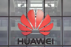 Logo tập đoàn công nghệ Trung Quốc Huawei.