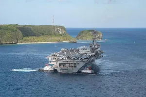 Tàu sân bay USS Theodore Roosevelt của Hải quân Mỹ. Ảnh: HẢI QUÂN MỸ / REUTERS