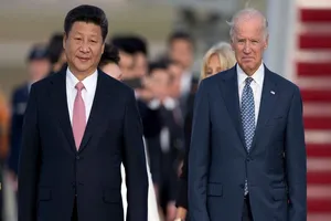Chủ tịch Trung Quốc Tập Cận Bình và Tổng thống Mỹ Joe Biden. Ảnh: Carolyn Kaster/AP