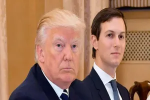 Cựu Tổng thống Donald Trump và con rể Jared Kushner. Ảnh: Ettore Ferrari/EPA.