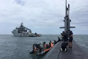  Tàu ngầm Pháp tuần tra ở Biển Đông. Ảnh: PHILSTAR