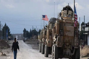 Hai đoàn xe quân sự Mỹ được cho là đã tiến vào Syria. Ảnh: Spc. John Stauffer/US ARMY.