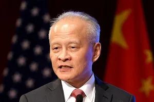 Đại sứ Trung Quốc tại Mỹ Thôi Thiên Khải. Ảnh: Liu Jie/XINHUA.