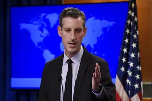 Người phát ngôn Bộ Ngoại giao Mỹ Ned Price. Ảnh: AP