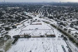 Cảnh giá rét kỷ lục tại bang Texas, Mỹ. Ảnh: CTV NEWS