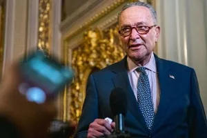 Lãnh đạo phe đa số Thượng viện Mỹ Chuck Schumer. Ảnh: REUTERS