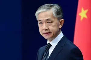 Phát ngôn viên Bộ Ngoại giao Trung Quốc Vương Văn Bân. Ảnh: THE PRINT