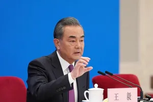 Bộ trưởng Ngoại giao Trung Quốc Vương Nghị. Ảnh: XINHUA