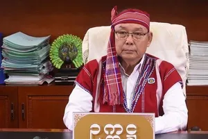 Quyền Phó Tổng thống Mahn Win Khaing Than do các nhà lập pháp (dân sự) bổ nhiệm. Ảnh: MNA