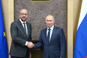 Ảnh minh họa - Ông Charles Michel (khi đó là Thủ tướng Bỉ) hội kiến Tổng thống Nga Vladimir Putin hồi đầu năm 2018. Ảnh: ĐIỆN KREMLIN