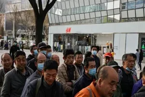 Một trụ sở H&M ở Trung Quốc.