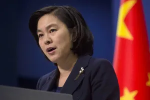 Người phát ngôn Bộ Ngoại giao Trung Quốc Hoa Xuân Oánh. Ảnh: AP