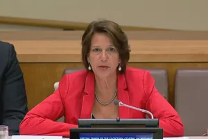 Đặc phái viên của Liên Hợp Quốc về Myanmar, bà Christine Schraner Burgener. Ảnh: UN MULTIMEDIA