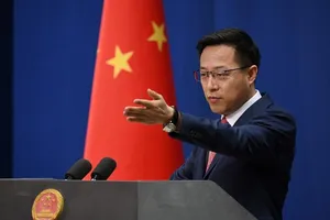 người phát ngôn Bộ Ngoại giao Trung Quốc Triệu Lập Kiên. Ảnh: AFP