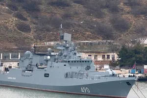 Tàu khu trục Đô đốc Essen thuộc đề án Project 11356R/M (lớp Đô đốc Grigorovich). Ảnh: TASS