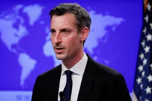 Phát ngôn viên Bộ Ngoại giao Ned Price. Ảnh: REUTERS