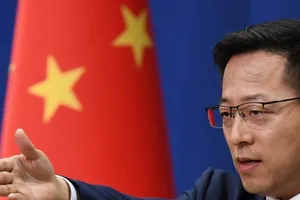 Người phát ngôn Bộ Ngoại giao Trung Quốc Triệu Lập Kiên. Ảnh: Greg Baker/AFP