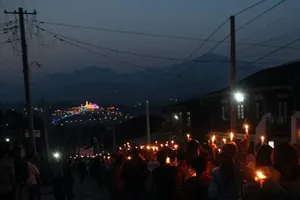 Biểu tình phản đối chính quyền quân sự tại Myanmar. Ảnh: Handout/AFP