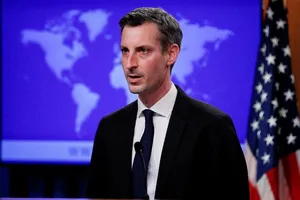 Phát ngôn viên Bộ ngoại giao Mỹ Ned Price. Ảnh: REUTERS
