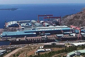 Nhà máy đóng tàu Hanjin tại Vịnh Subic. Ảnh: NIKKEI ASIA