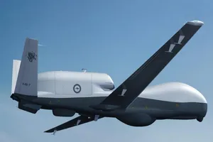 Máy bay do thám không người lái MQ-4C Triton của Mỹ. Ảnh: RAAF