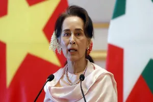 Cố vấn nhà nước Myanmar Aung San Suu Kyi (Ảnh chụp vào tháng 12-2019). Ảnh: AP