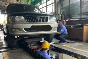 Chính thức không được thuê, mượn phụ tùng xe chỉ để đi đăng kiểm