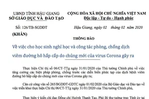 Thêm 1 tỉnh miền Tây cho học sinh nghỉ học tránh dịch Corona