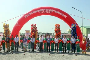 Hậu Giang: Khánh thành nhà máy điện mặt trời 700 tỉ