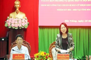 Phó Chủ tịch nước kiểm tra công tác bầu cử ở Sóc Trăng