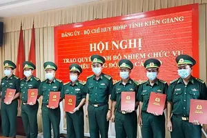 Biên phòng Kiên Giang bổ nhiệm nhiều cán bộ chủ chốt