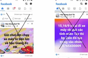 Công an Hậu Giang khuyến cáo người dân về các nhóm kích động về quê bằng xe máy